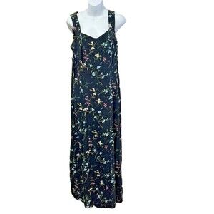 Carol Anderson California Floral Sleeveless Dress 10 Wedding Guest New